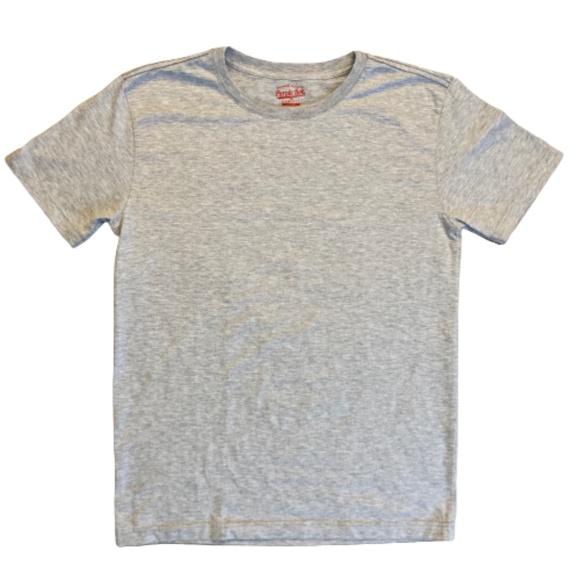 Grey t shirt short sleeve crewneck plain solid - Picture 1 of 2